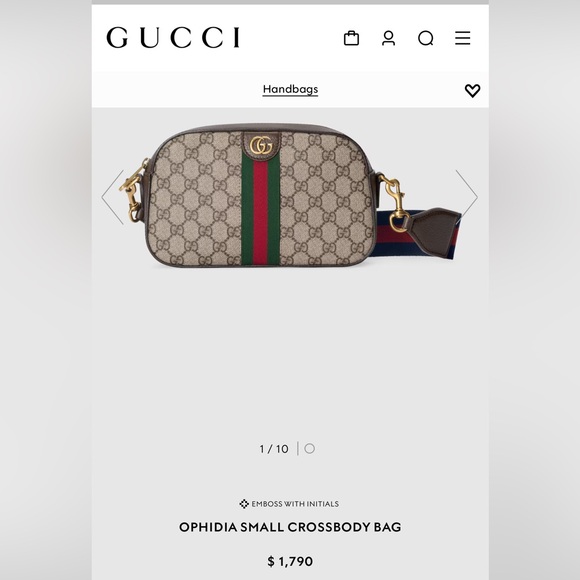 AUTHENTIC GUCCI OPHIDIA SMALL CROSSBODY BAG - Picture 6 of 8